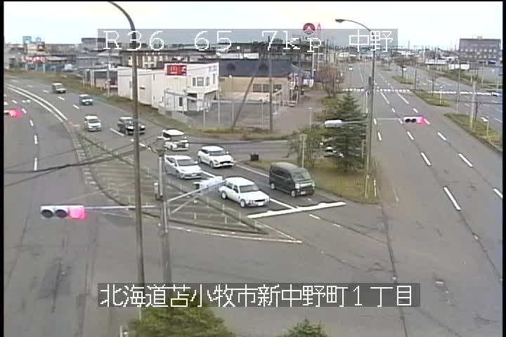 国道36号 苫小牧市中野